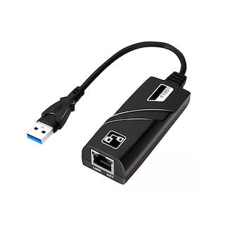 Foto 1 | Adaptador Usb 3.0 Ethernet Lan 10/100/1000 Mbps Eo Safe Imports Esi-15852 Negro