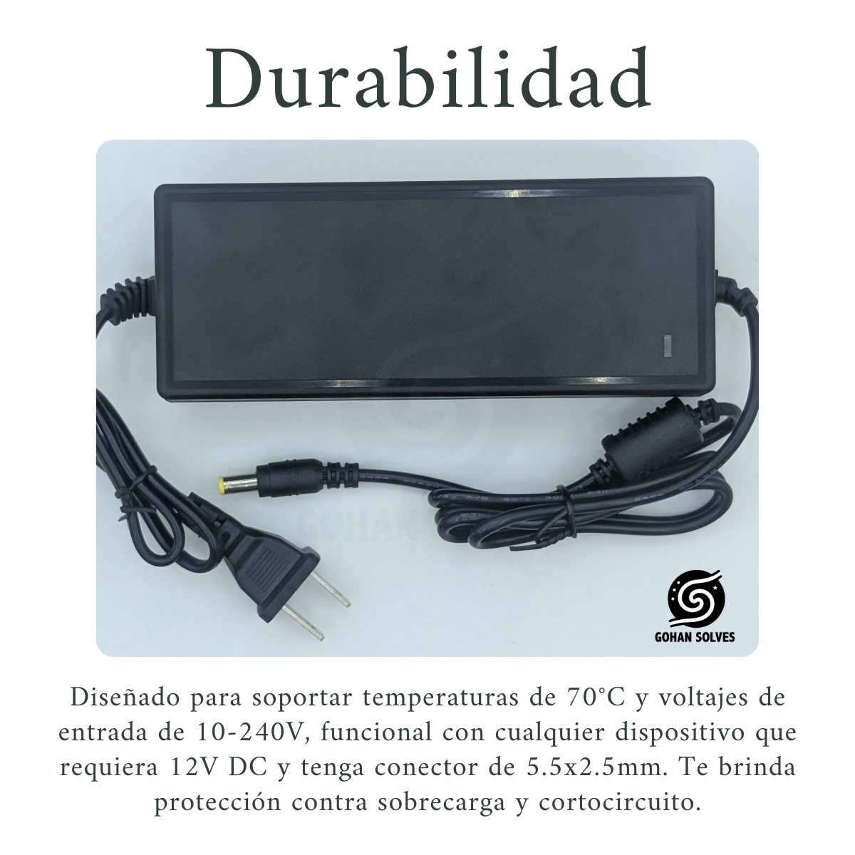 Foto 5 pulgar | Adaptador 12v 8a Universal: Tiras Led, Cctv, Hogar Y Oficina. Protección Contra Sobrecarga. Entrada 100-240v