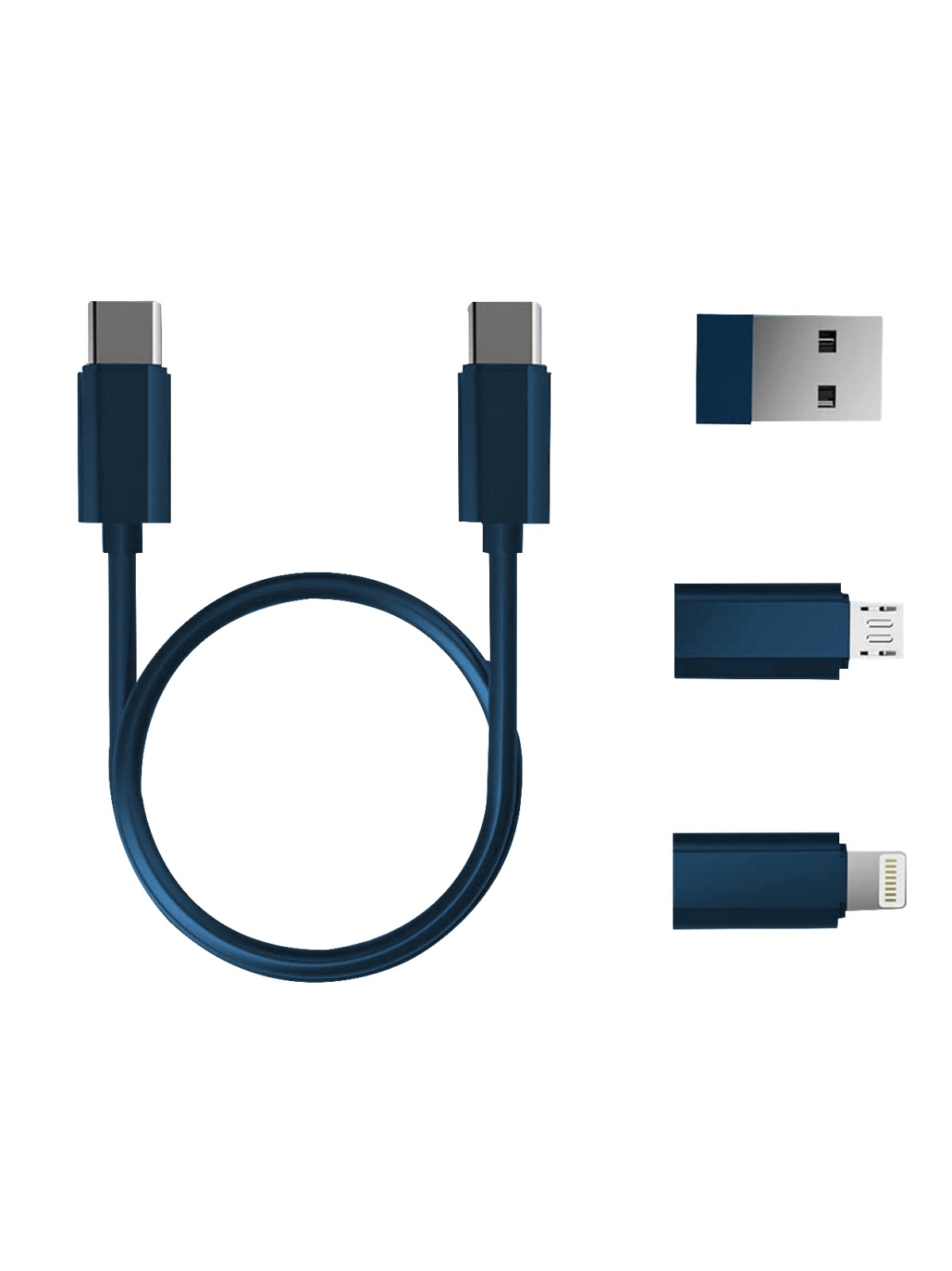 Foto 2 | Set De Cables Azul