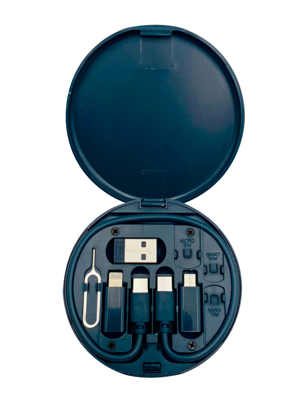 Foto 4 pulgar | Set De Cables Azul