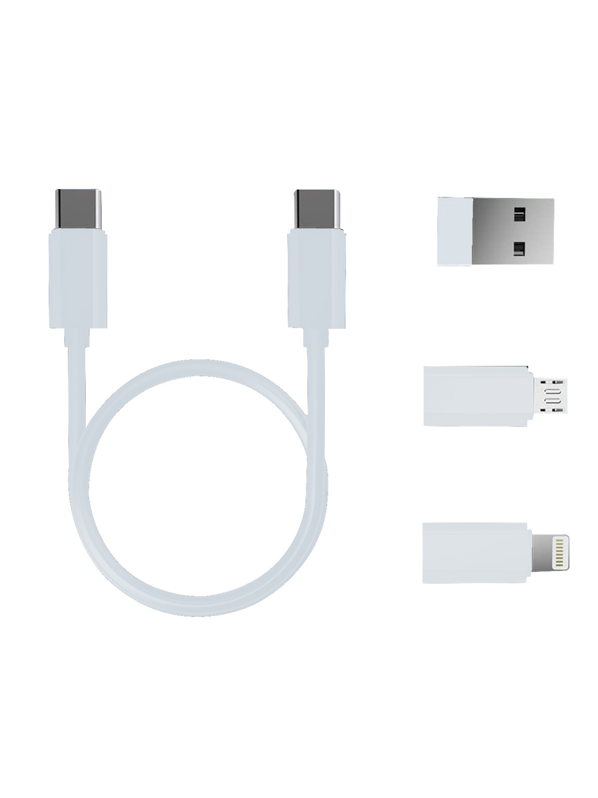 Foto 3 pulgar | Set De Cables Blanco