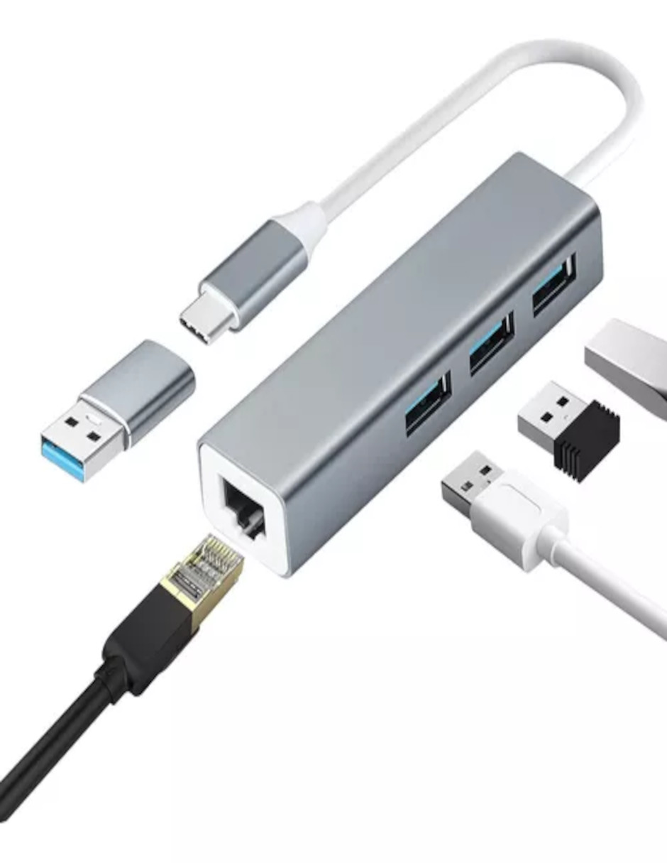 Foto 4 pulgar | Adaptador Usb Ethernet + Gratis Termo Güish De Regalo