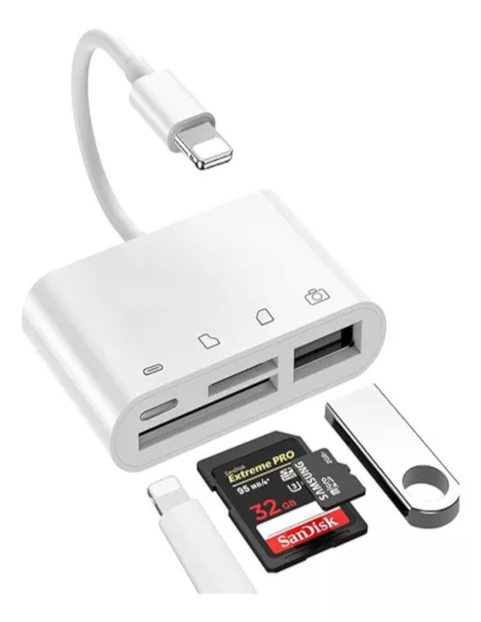 Foto 4 pulgar | Adaptador Para Ipad Iphone + Gratis Termo Güish De Regalo