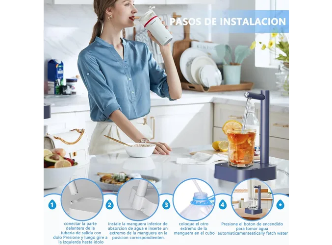 Foto 3 pulgar | Bomba Xtellar Dispensadora De Agua Eléctrica Recargable
