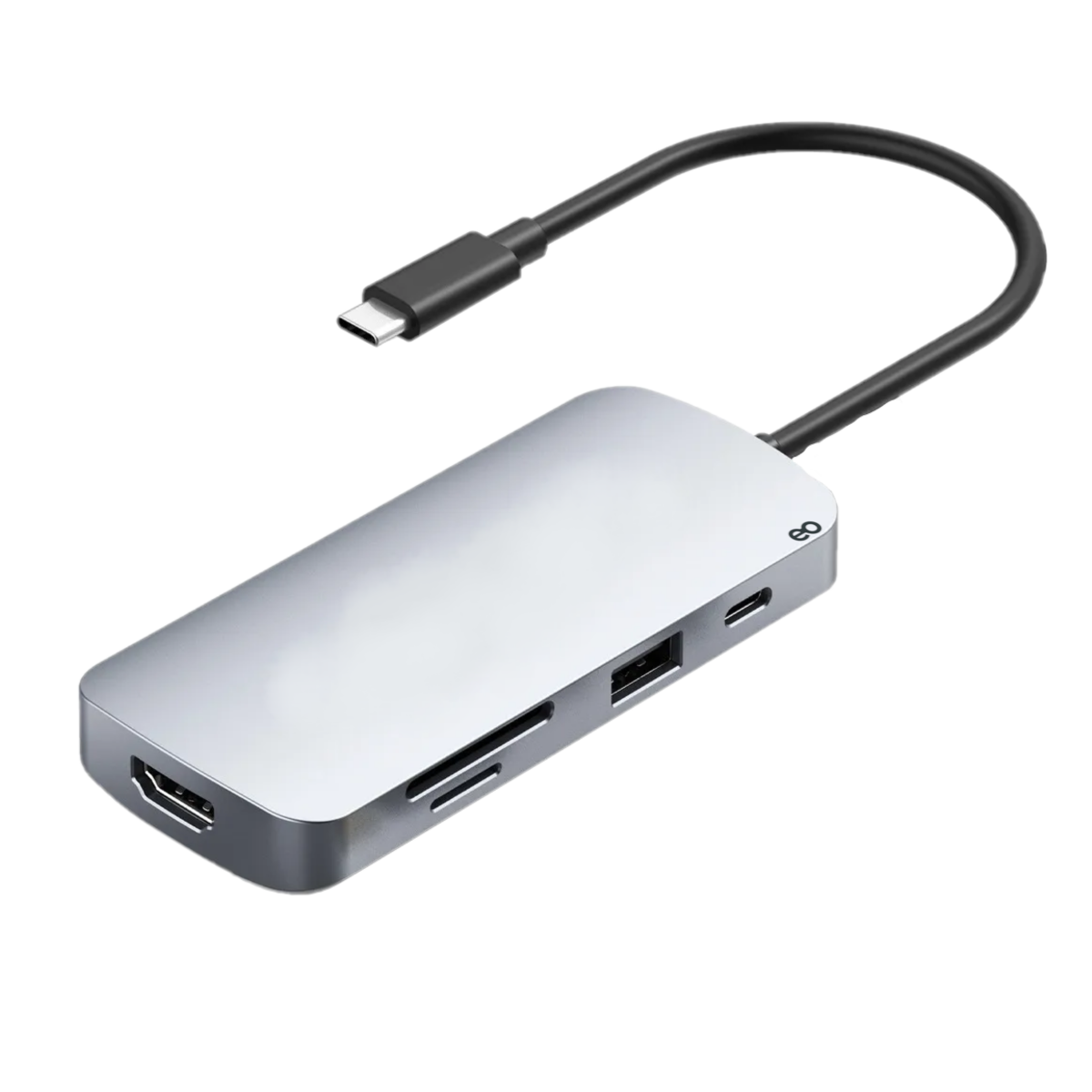 Foto 2 pulgar | Adaptador 9 En 1 Usb Tipo C A Hdmi 4k Con 3 Puertos Usb 3.0 Eo Safe Imports Esi-19546 Gris