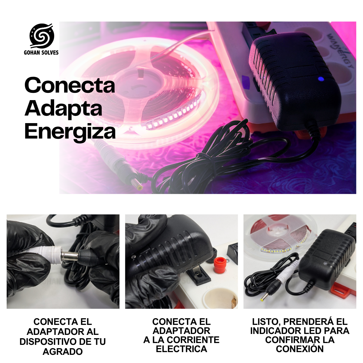 Foto 6 pulgar | Eliminador Adaptador Cargador 9v 2000mha 2a Doble Punta Plug