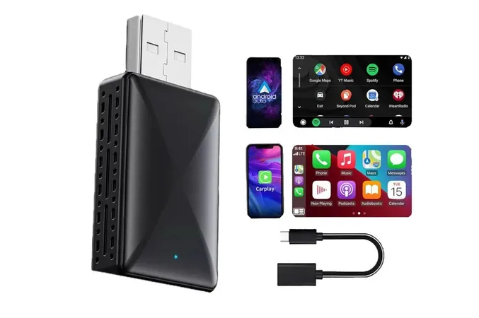 Adaptador Car Play Inalámbrico Y Android Auto Converter 2en1