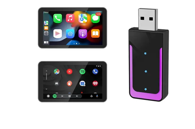 Foto 3 pulgar | Adaptador Carplay Android Auto Inalámbrico 2 En 1 Para Apple