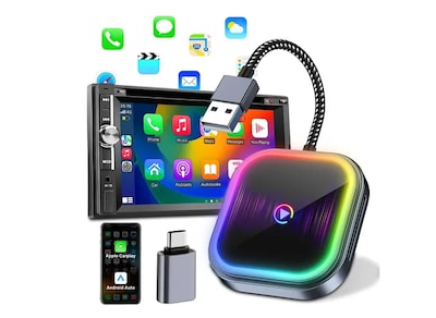 Foto 2 | Carpaly Adaptador Inalambrico Wireless 2en1 Rgb Para Android