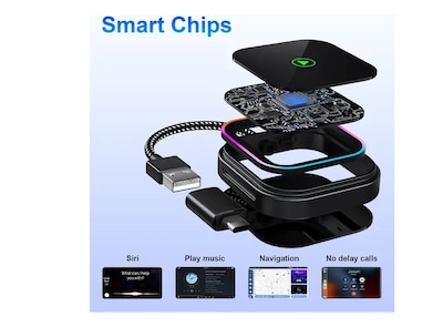 Foto 3 | Carpaly Adaptador Inalambrico Wireless 2en1 Rgb Para Android