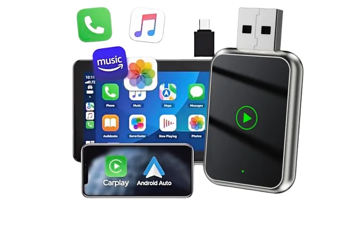 Foto 2 pulgar | Carplay Convierte El Modo Cableado En Inalámbrico