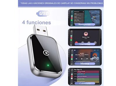 Foto 5 | Carplay Convierte El Modo Cableado En Inalámbrico