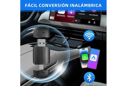 Foto 3 | Carplay Adaptador Inalámbrico 2 En 1 Para Iphone Y Android