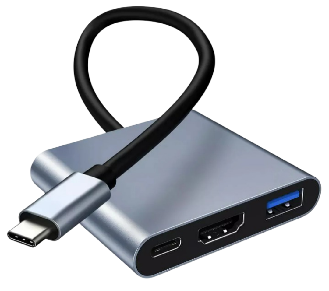 Xtellar Adaptador Usb C Multipuerto 3 En 1 Con Salida Hdmi 4k - Compatible Con Macbook  Matebook  Galaxy Y Más
