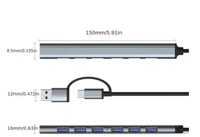 Foto 2 | Xtellar Adaptador Multipuerto Usb-c Premium: Estación Docking De Alta Velocidad Y Amplia Compatibilidad