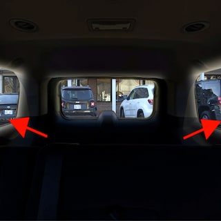 Foto 5 | Espejo Retrovisor Adaptable TV Ofertas Ángel View color Negro con Vidrio Curvo y Visión de Ángel Panorámica de 160°