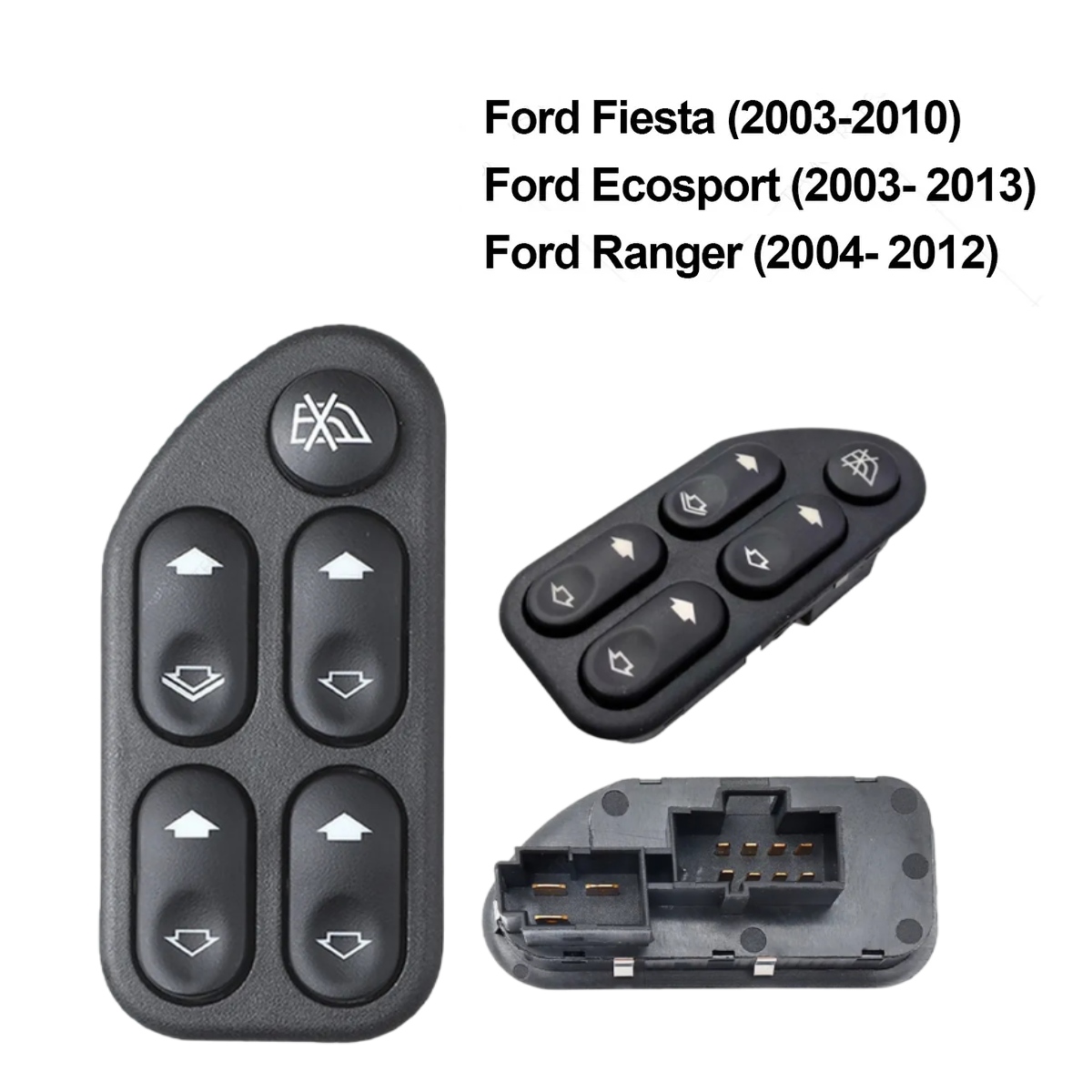 Foto 2 | Control Maestro Ford Ranger Ecosport Fiesta  Belug 2004-2008 Negro
