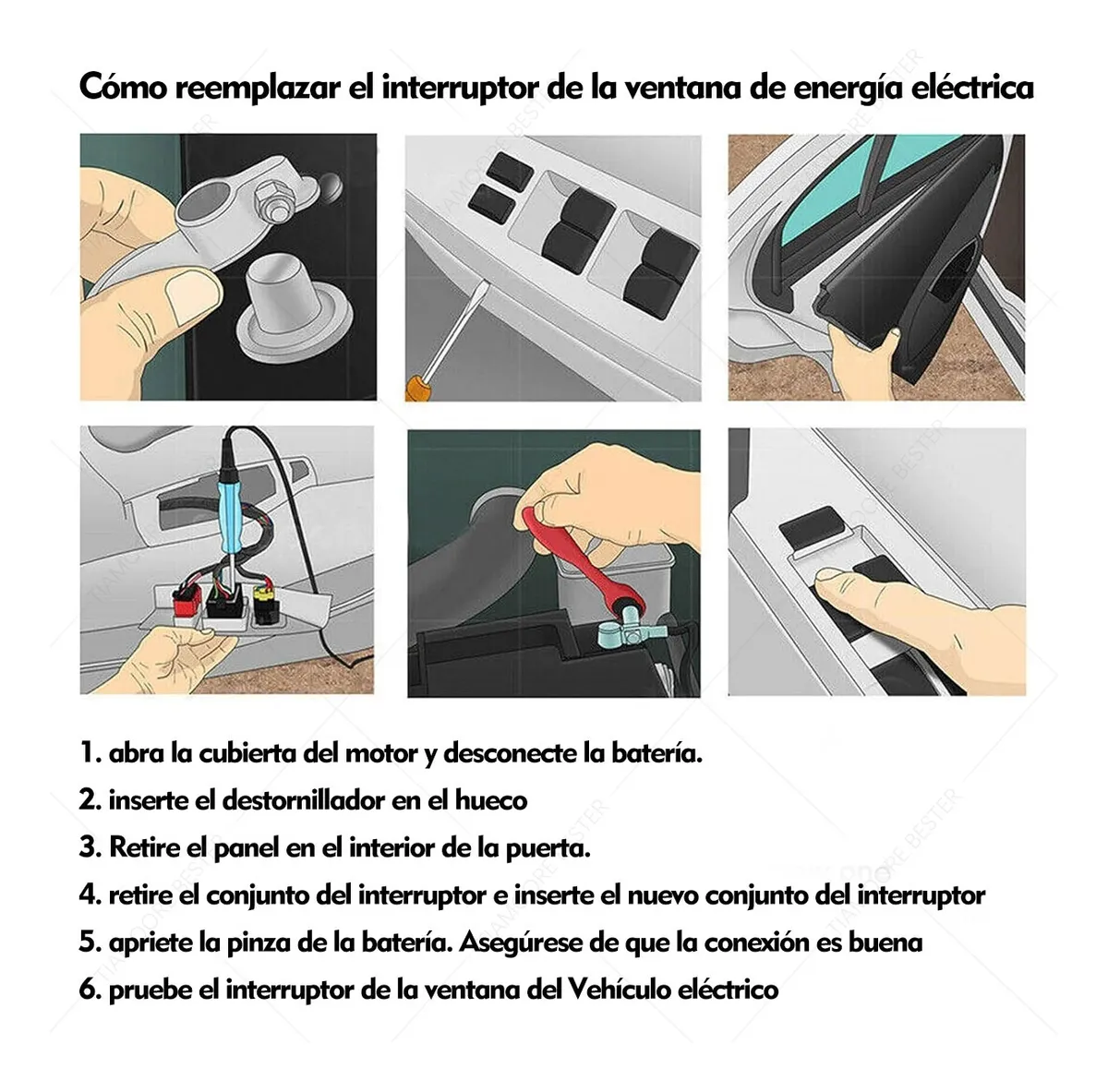 Foto 6 pulgar | Control Maestro Ford Ranger Ecosport Fiesta  Belug 2004-2008 Negro