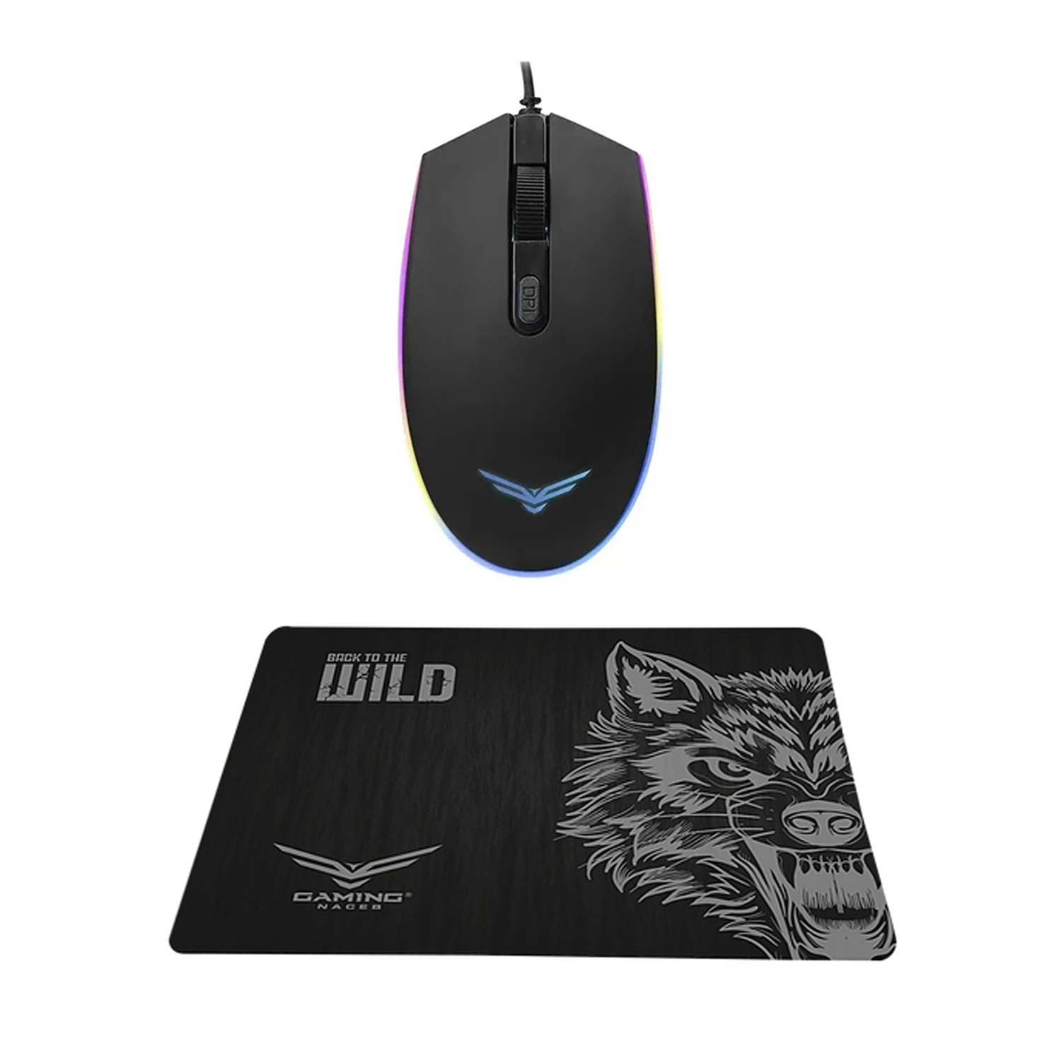 Foto 3 pulgar | Kit Gamer Naceb Na-0934 Teclado Mouse Diadema y Mousepad