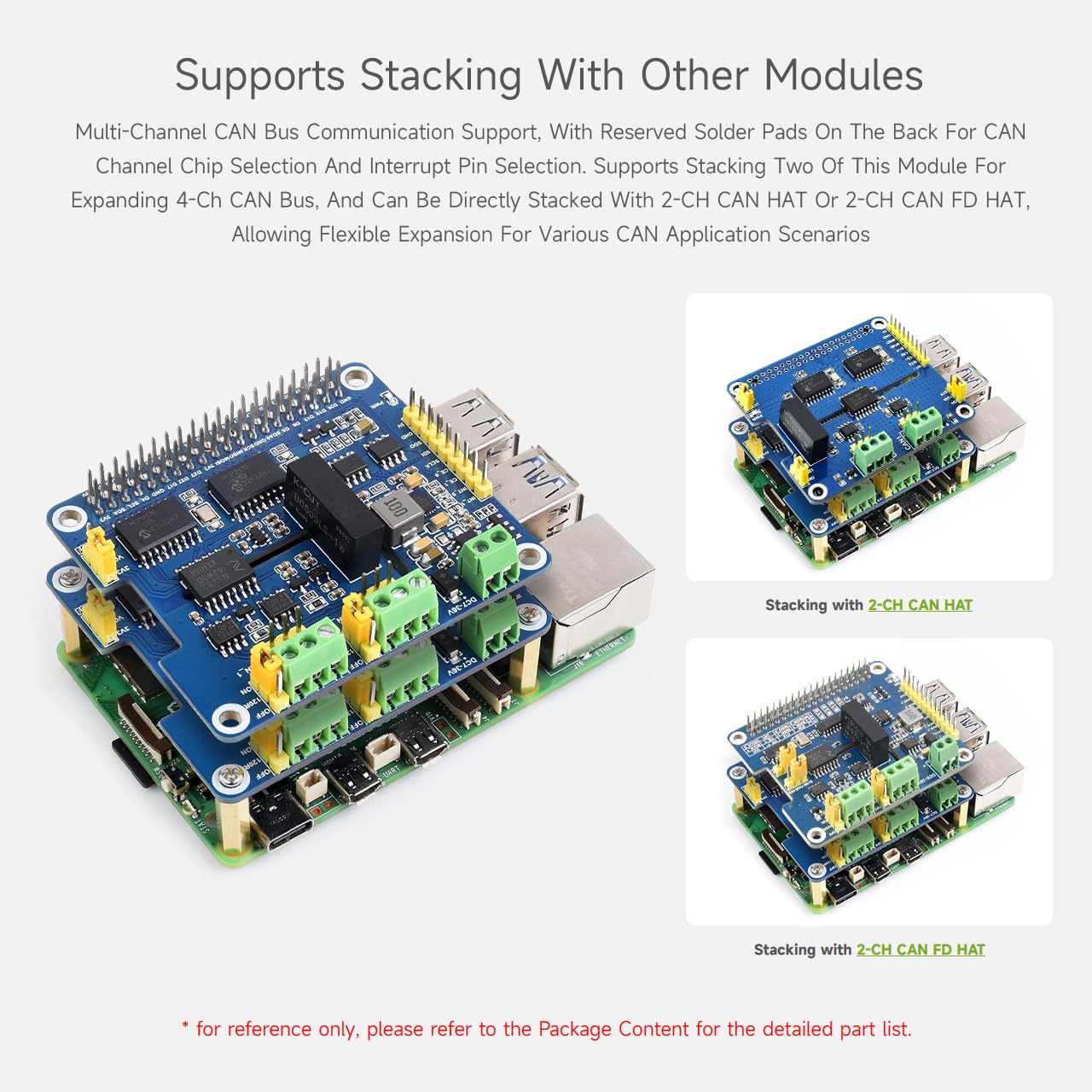 Foto 7 pulgar | Expansión De Bus Can Hat Waveshare De 2 Canales Para Raspberry Pi - Venta Internacional.