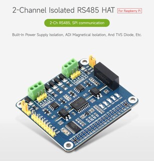 Foto 3 | Expansion Hat Waveshare Rs485 Aislado De 2 Canales Para Raspberry Pi - Venta Internacional.