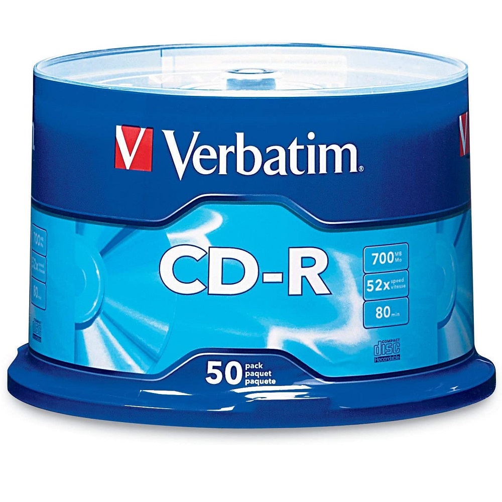 Foto 1 | Disco Cd-r Verbatim 94691 700 Mb/ 50 Unidades/ 52x 80 min color Azul