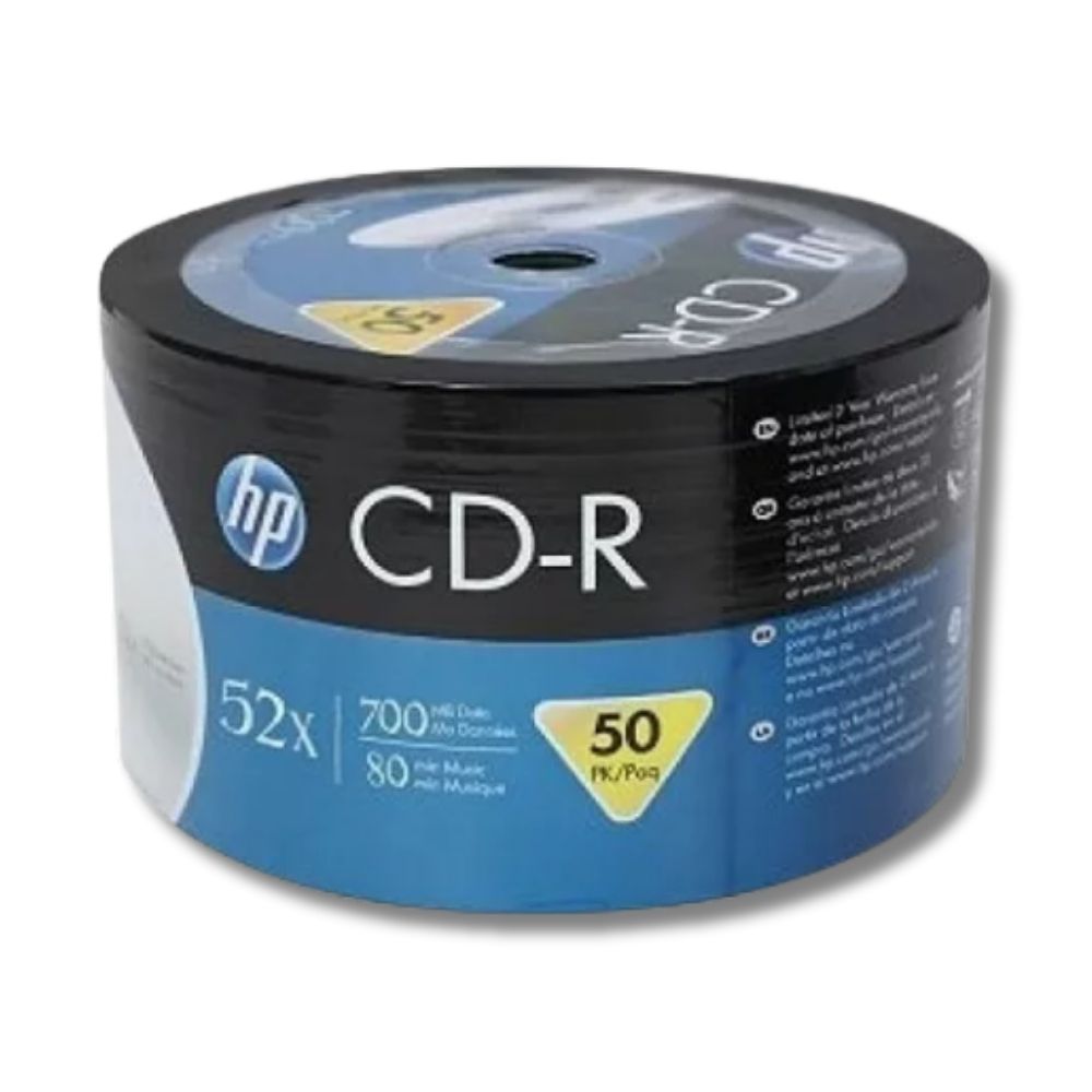Foto 2 | Pack de 50 discos HP CD-R de 700mb y 52x de Velocidad de Grabación