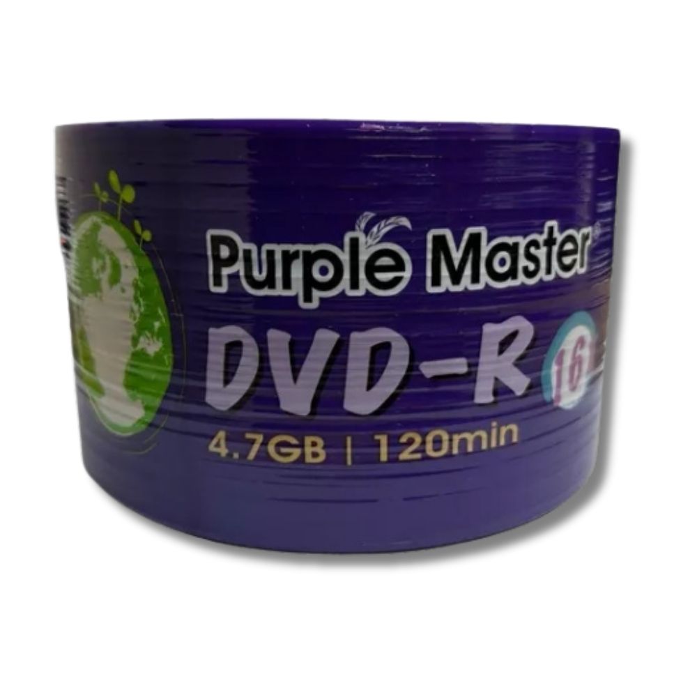 Foto 2 pulgar | DVD-R Purple Máster con 50 Discos