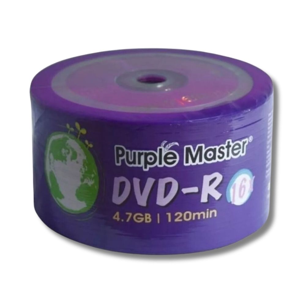 Foto 3 pulgar | DVD-R Purple Máster con 50 Discos