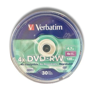 Foto 2 | Discos Verbatim Dvdrw Regrabables 30 Piezas