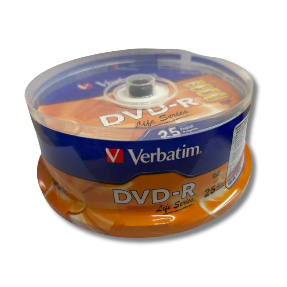 Foto 1 | Dvd-r Campana Rígida Verbatim 25 Discos