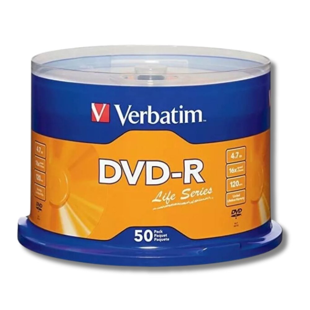 Foto 2 pulgar | Dvd-r Campana Rígida Verbatim 50 Discos