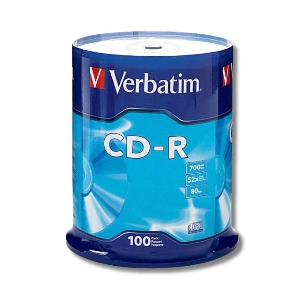 Foto 1 | Cd-r Campana Rígida Verbatim 100 Discos