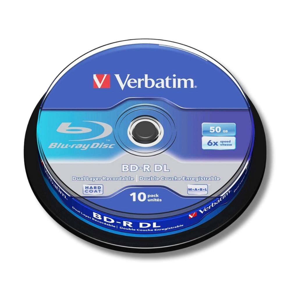 Foto 1 | Bd-r Dl Doble Capa Grabable Verbatim 10 Discos