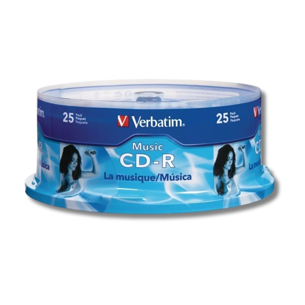 Foto 1 | Cd-r Campana Rígida Verbatim Digital Audio 25 Discos