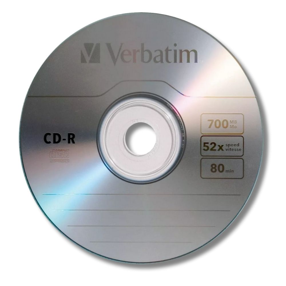Foto 4 pulgar | Discos Vírgenes Verbatim CD-R 2 Discos y un Estuche Slim Doble