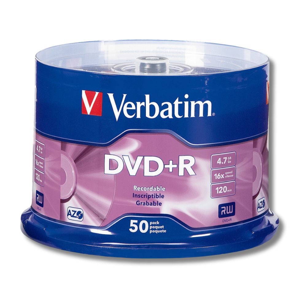 Verbatim Dvd+r Campana Rigida Con 50 Discos Color Púrpura