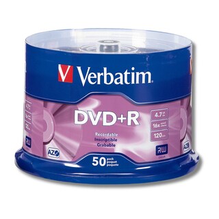 Foto 1 | Verbatim Dvd+r Campana Rigida Con 50 Discos Color Púrpura
