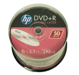Foto 2 | Caja de Dvd+R Hp Paquete de 50-Venta Internacional