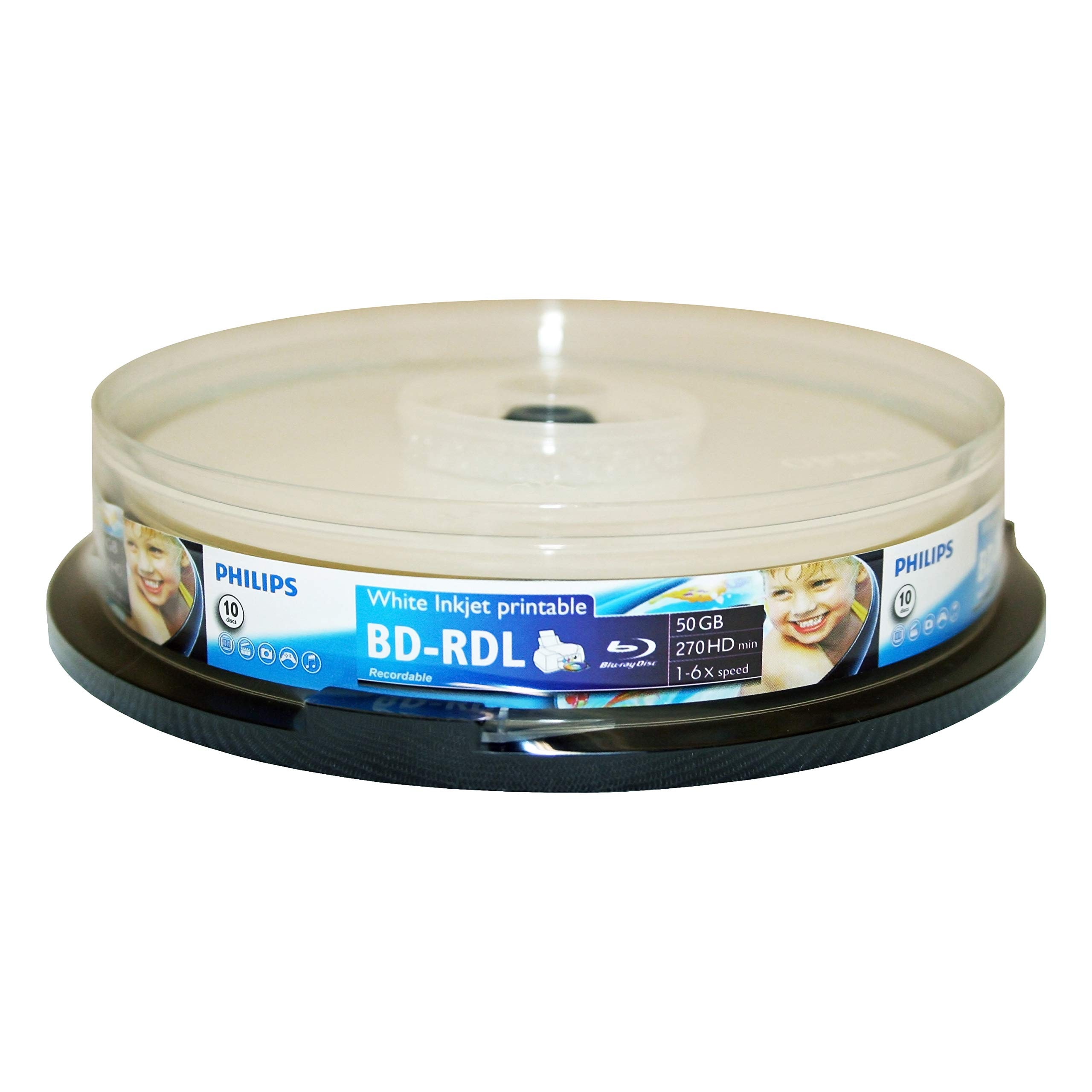 Disco Grabable Philips Bd-r 6x De Doble Capa, 50 Gb, Paquete De 10 - Venta Internacional. $799