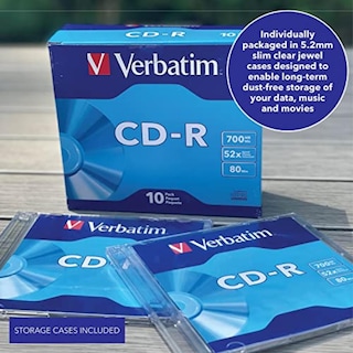 Foto 4 | Discos Cd-r En Blanco Verbatim, 700 Mb, 80 Minutos, 52 Veces, Paquete De 10 - Venta Internacional.