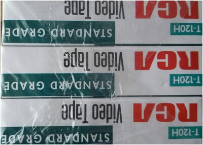 Foto 3 | Cintas De Videocasete Vhs Rca T-120h De 120 Minutos (paquete De 3) - Venta Internacional.