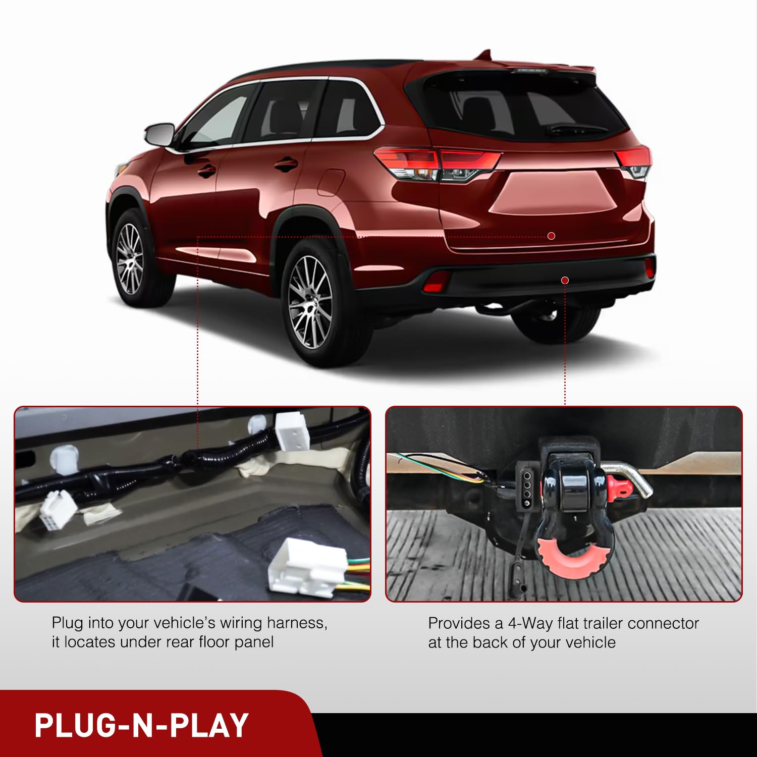 Foto 4 pulgar | Kit De Arnés De Cableado Para Remolque Nilight 56217 Para Lexus Rx350 - Venta Internacional.