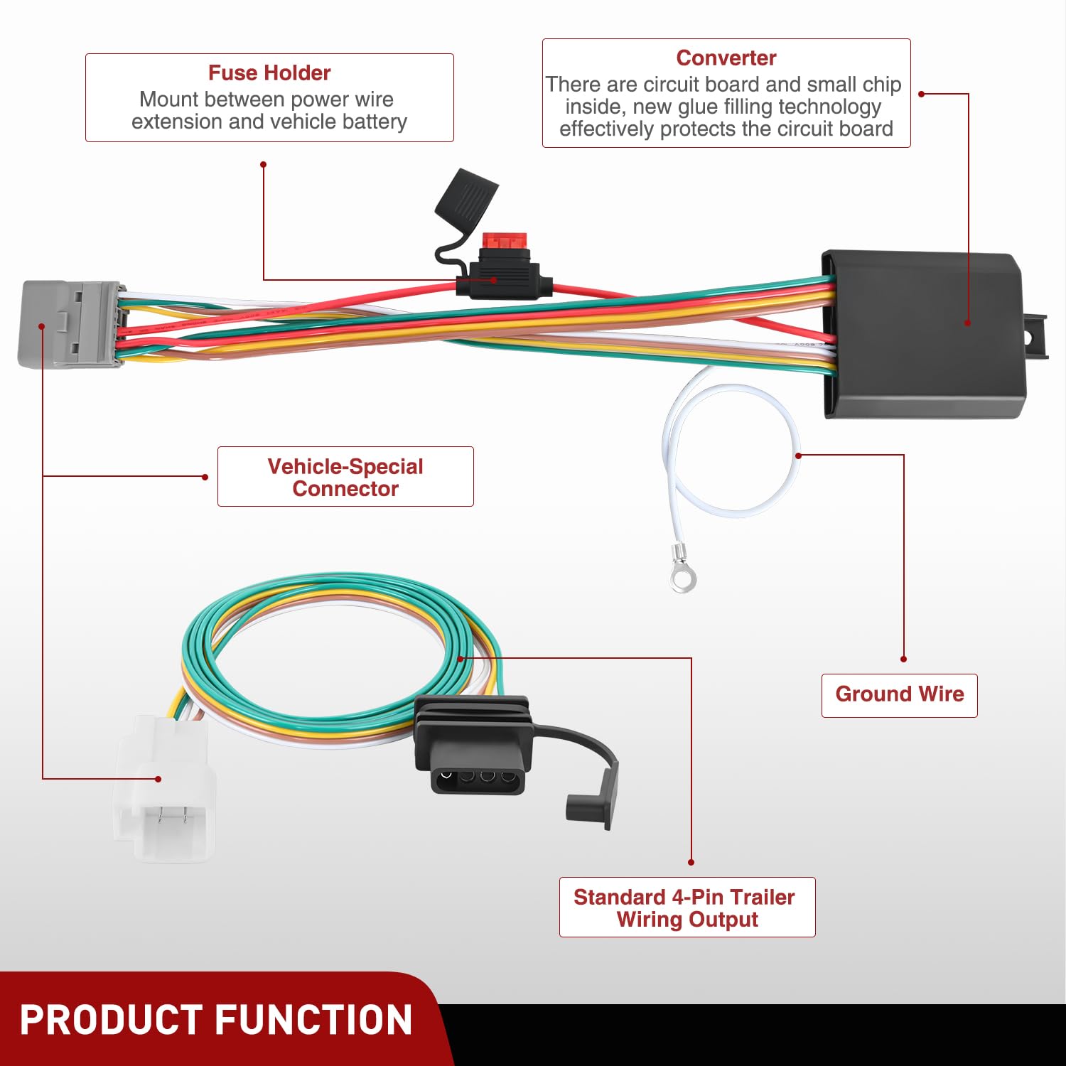 Foto 7 pulgar | Kit De Arnés De Cableado Para Remolque Nilight 56217 Para Lexus Rx350 - Venta Internacional.