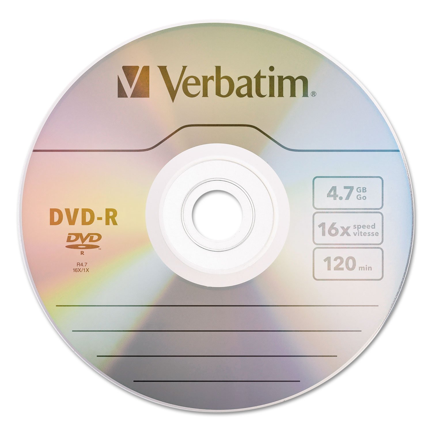 Foto 2 | Discos Dvd-r En Blanco Verbatim Azo Dye, 4,7 Gb, 16x, Paquete De 100 - Venta Internacional.