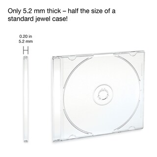 Foto 5 | Estuches De Almacenamiento De Discos Verbatim Cd Dvd Blu-ray Slim, Paquete De 50 - Venta Internacional.
