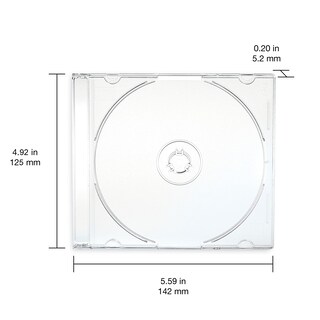 Foto 6 | Estuches De Almacenamiento De Discos Verbatim Cd Dvd Blu-ray Slim, Paquete De 50 - Venta Internacional.