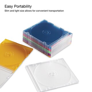 Foto 7 | Estuches De Almacenamiento De Discos Verbatim Cd Dvd Blu-ray Slim, Paquete De 50 - Venta Internacional.