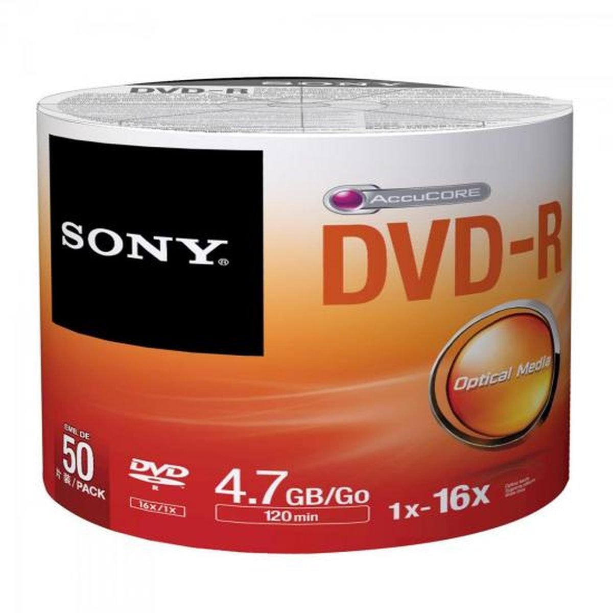 Foto 2 pulgar | Dvd-r Sony 16 X 4,7 Gb, Paquete De 50 - Venta Internacional.