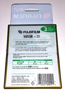 Foto 2 | Videocasete Fujifilm Vhs-c Tc-30 De Alta Calidad (paquete De 2) - Venta Internacional.